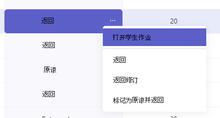 返回的工作