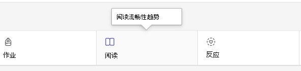 显示“阅读”选项卡的屏幕截图。