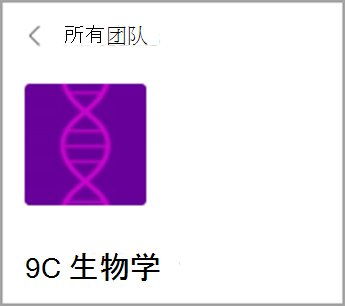 返回到所有团队。
