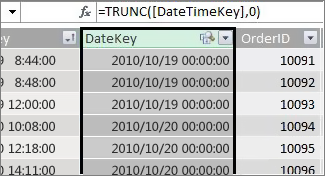 DateKey 列
