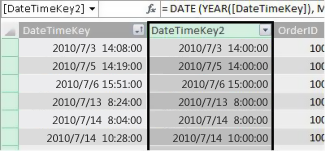 DateTimeKey 列