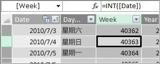 Week 列