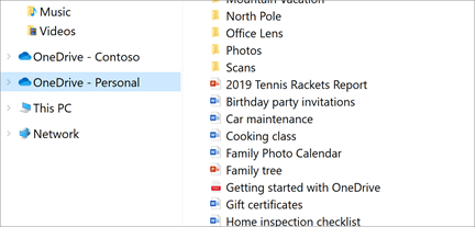 文件资源管理器打开并选中 OneDrive-Personal