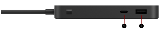 正面视图Surface USB4 扩展坞