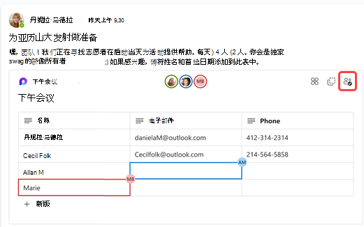 显示多个人员同时在循环组件中工作的屏幕截图