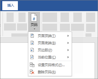 插入页码