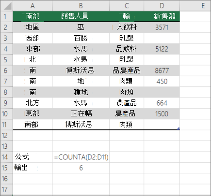 COUNTA
