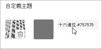 將色彩編輯為十六進位值螢幕擷取畫面