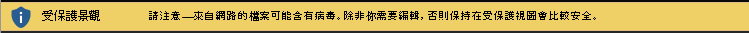 適用於網際網路文件的 [受保護的檢視]