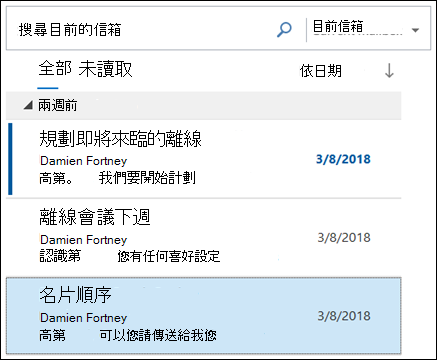 你可以用標題查看你的訊息。