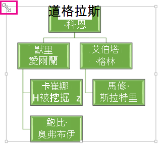 調整組織圖大小