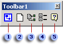 自訂 Visual C++ 或 Visual Basic 時所出現的 UML 工具列