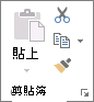 [常用] 索引標籤上的 [剪貼簿] 群組