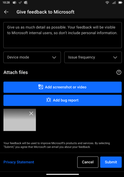 Surface Duo 2 回饋應用程式