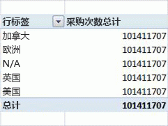 数据透视表示例