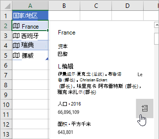 光标停留在卡片中的人口字段上，并提取按钮