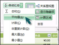 PowerPivot 中的自动求和