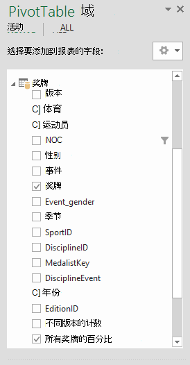数据透视表字段显示计算字段