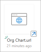 SharePoint 新式文档库中新 URL 的屏幕截图。