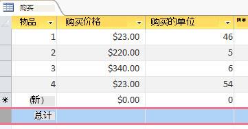 数据表上的汇总行