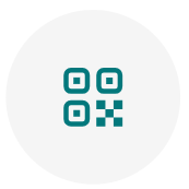 共享 QR 码的屏幕截图。