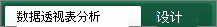 数据透视表的“分析”和“设计”选项卡