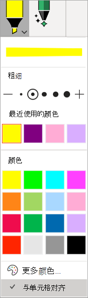 突出显示单元格的对齐