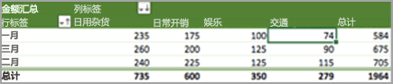 选择单元格