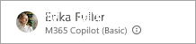M365 Basic 标签的屏幕截图