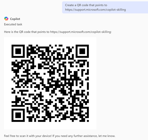 使用 Copilot 对话助手 生成的 QR 码