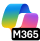 带有 M365 徽章的 Copilot 徽标