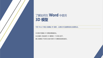 3D Word模板封面的 Sceen 快照