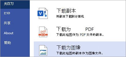 显示“下载为图像”选项