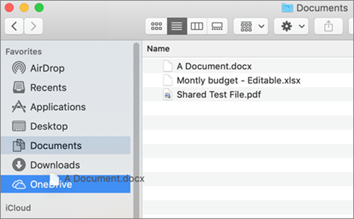 显示用于移动文件的拖放功能的 Mac Finder 窗口