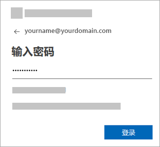 输入电子邮件帐户的密码。