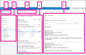 Outlook Web App 中的邮件