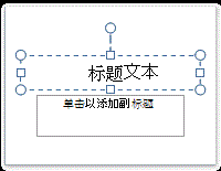 标题文本占位符