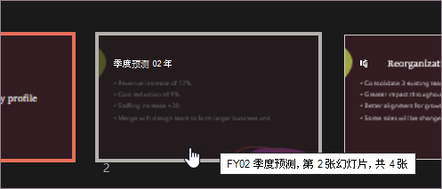 选择隐藏的幻灯片