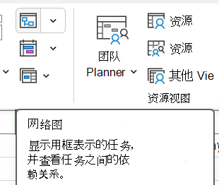 “视频”选项卡上的“网络图”按钮图片。