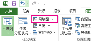单击“网络图”可打开网络图视图。