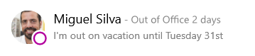 Miguel 的状态消息