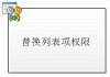 替换列表项权限