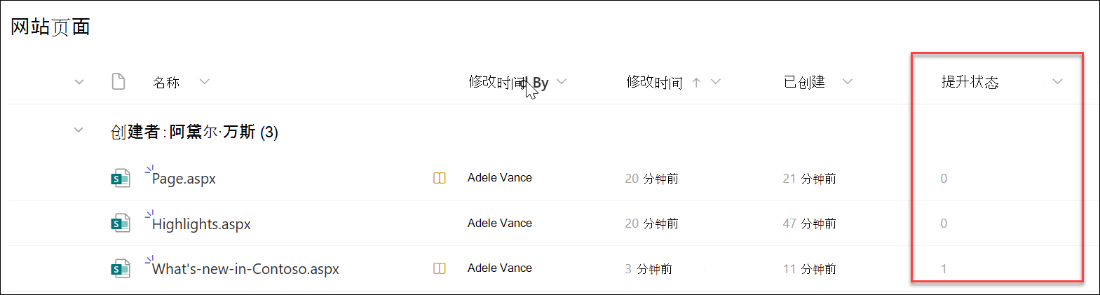 已升级状态号的屏幕截图