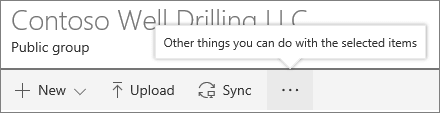 SharePoint Onine 文档库菜单