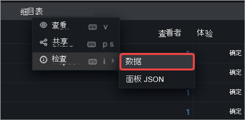 该屏幕截图显示了如何在全体大会见解中检查数据