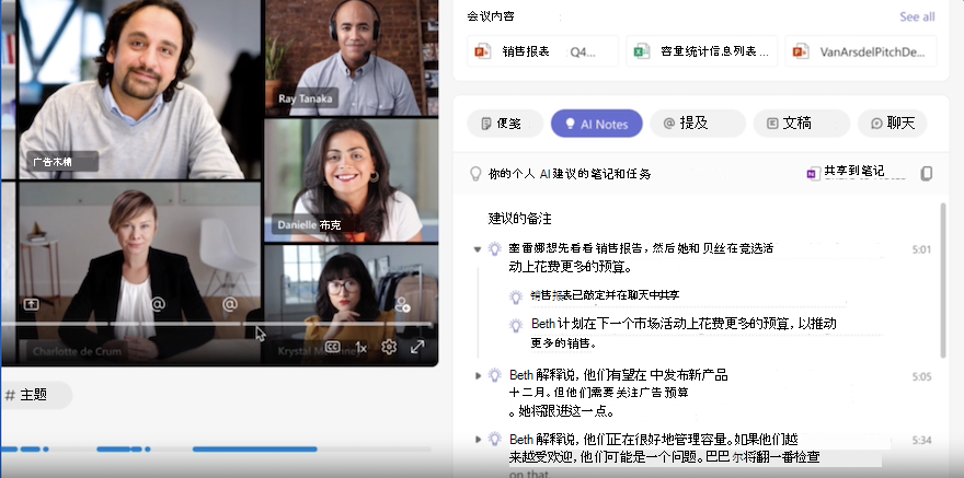 智能会议回顾的图像