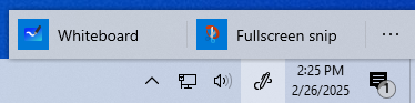 Windows 10中Windows Ink 工作区的屏幕截图。