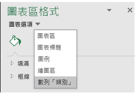 Excel 地圖圖表數列選項選取