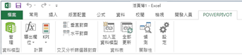 PowerPivot 的功能區