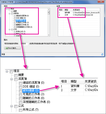 活頁簿分析報表